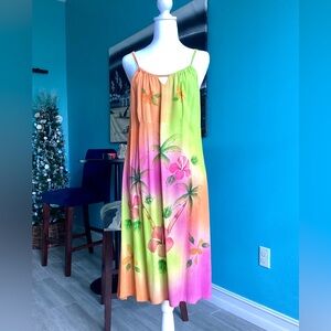 Hand painted resort wear